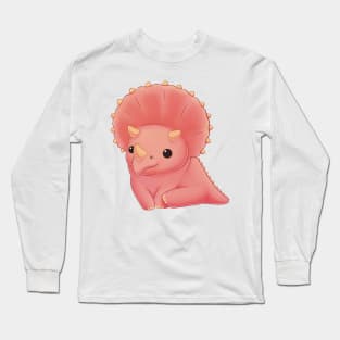 Cute Triceratops Long Sleeve T-Shirt